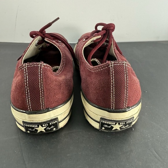 CONVERSE Chuck Taylor 70s Low Top Suede Leather Wine Men 11.5 US Unisex WO 13.5 - Picture 5 of 16